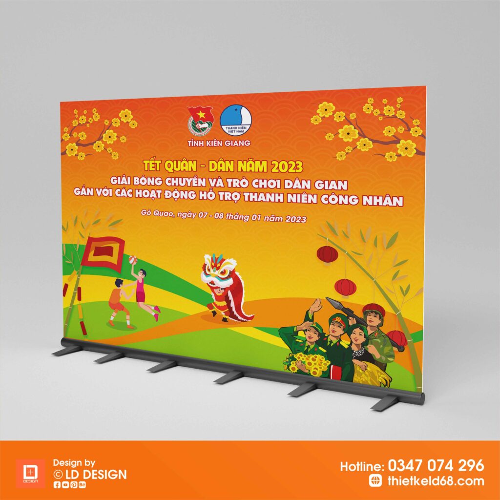 Phong tet quan dan mockup